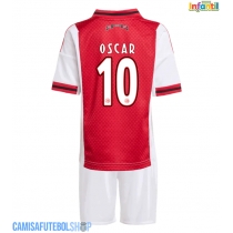 Camisa de time de futebol Ajax Oscar Gloukh #10 Replicas 1º Equipamento Infantil 2025-26 Manga Curta (+ Calças curtas)